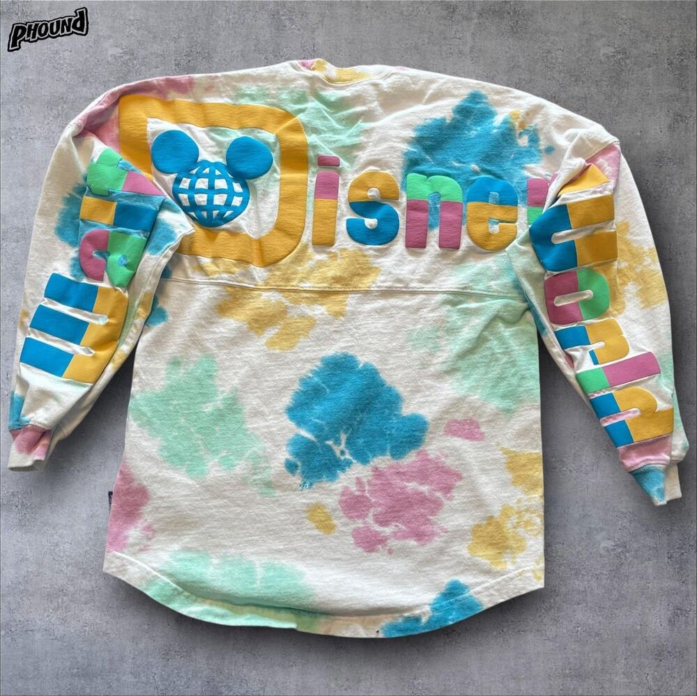 Disney Walt Disney World Spirit Jersey Shirt XS Tie Dye Mickey